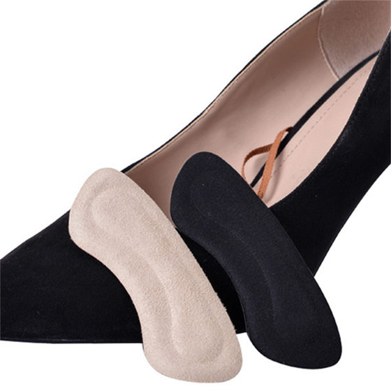 4D Anti-abrasion Foot Double Heel Sticker Thickened Heel Sticker Half Size Pad Heel Non-heel Shoe Sticker High Heel Sticker