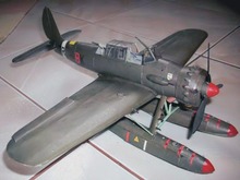 Germany漂浮飛機Arado ar - 196a -3 紙模型 DIY 手工制作軍事迷