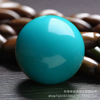 天然绿松石散珠桶珠配珠文玩配饰猴头配珠高瓷蓝松石配饰星月配饰