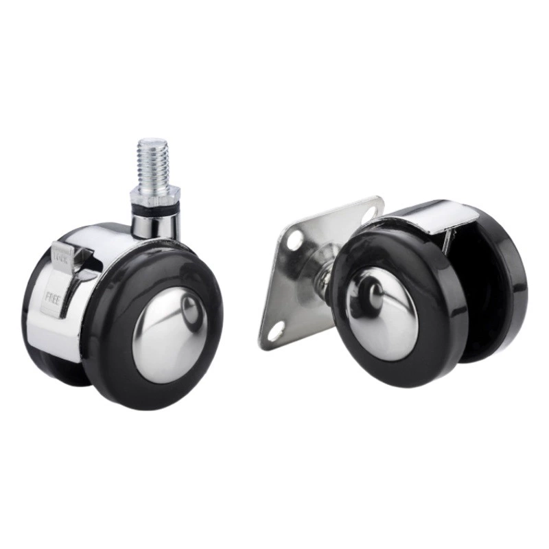 Многоцветные колеса из цинкового сплава, мебельные офисные стулья, поворотные колеса, 2inch 1.5inch шт., с тормозным винтом, плоская платформа, оптовая продажа