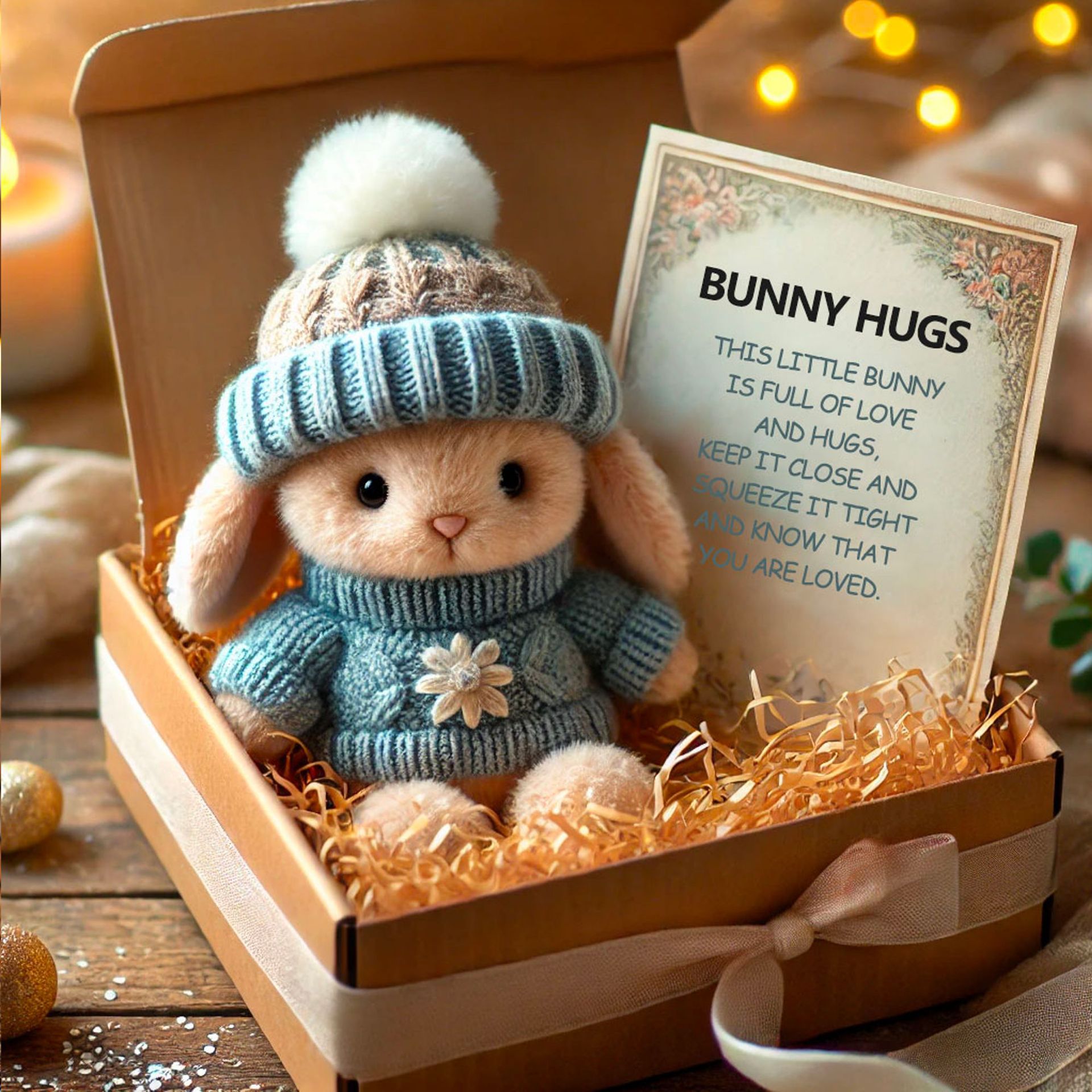 Cross-border spot Mini Bunny Hug Cute Easter Gift Box