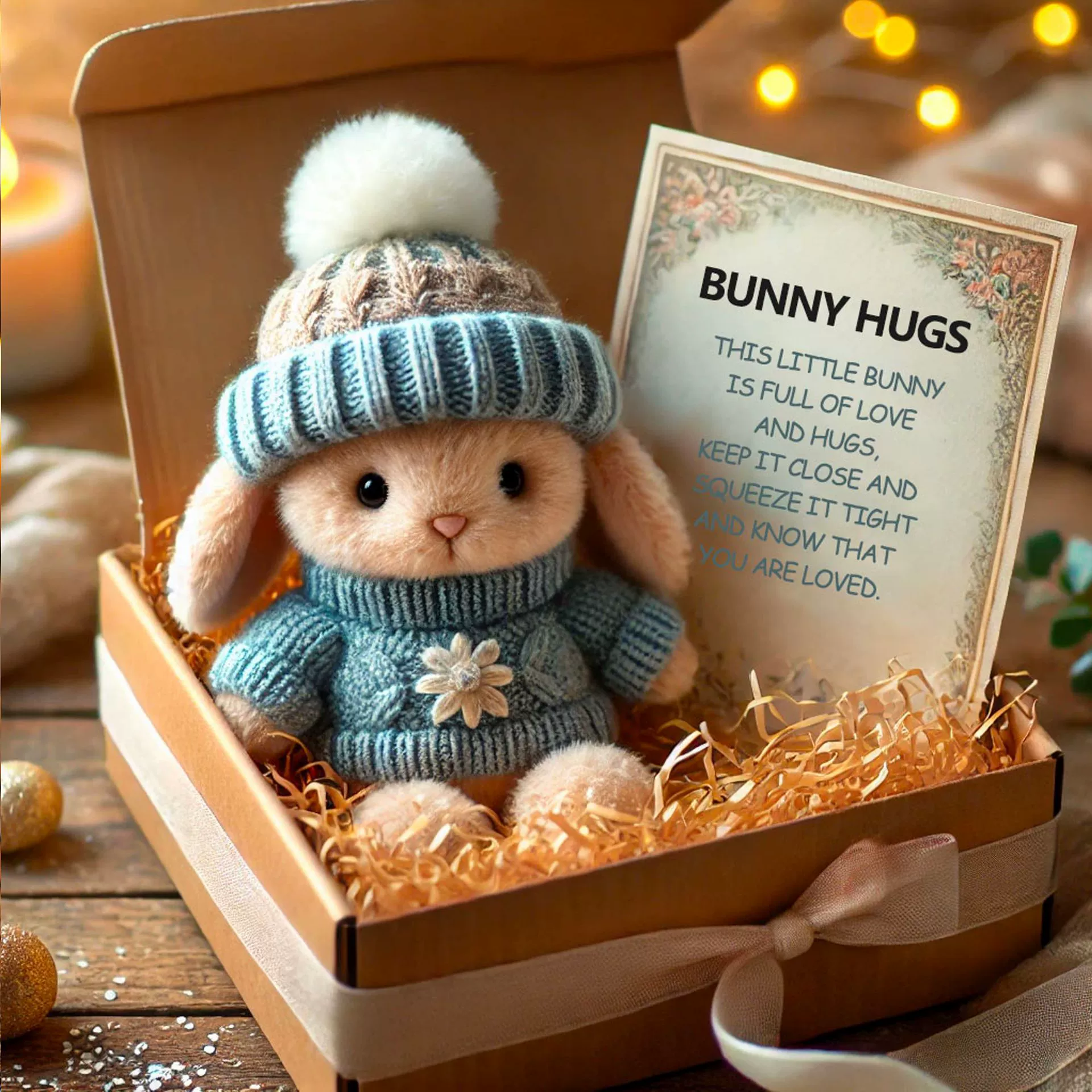 Cross-border spot Mini Bunny Hug Cute Easter Gift Box