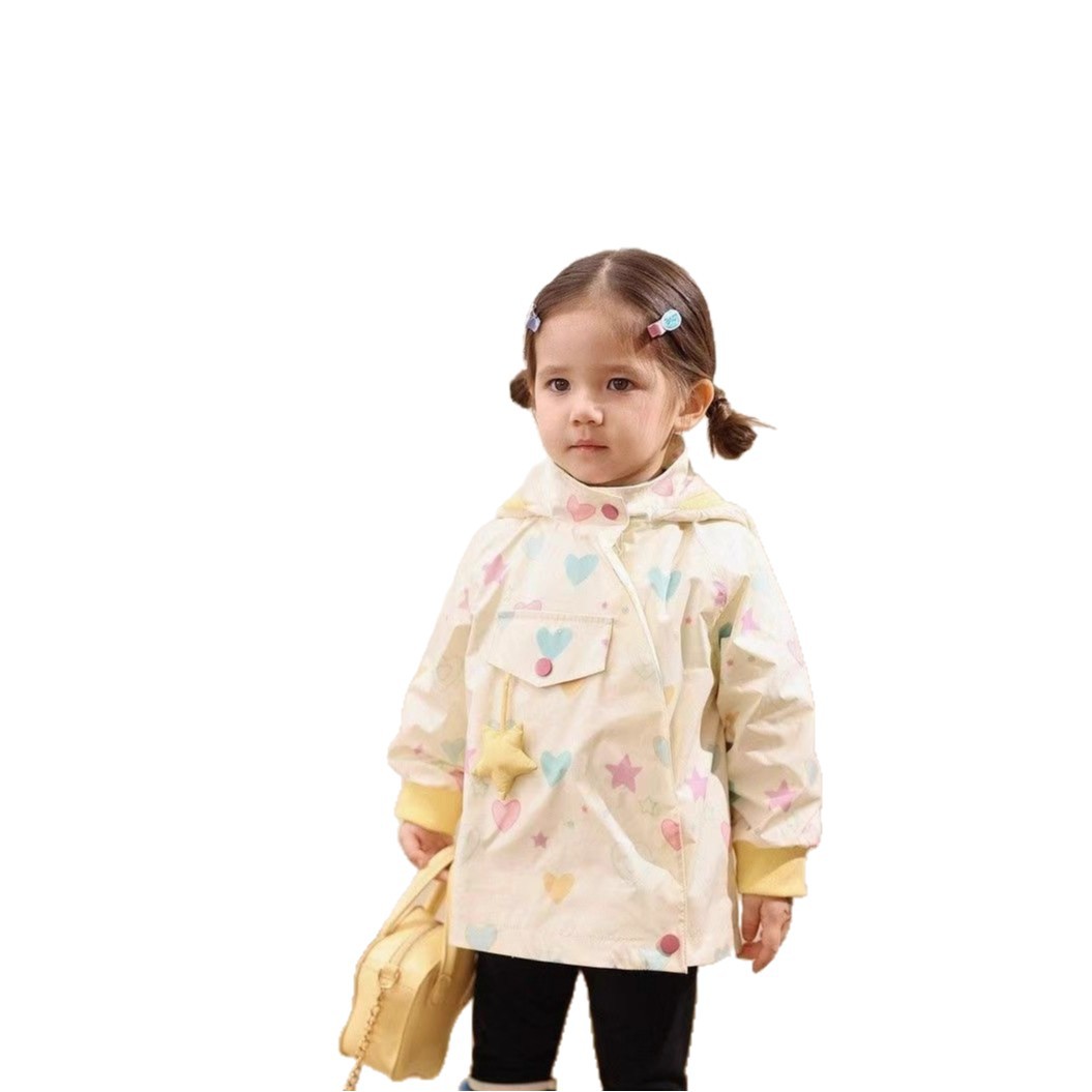 Capa de bebé femenina 2025 invierno bebé con abrigo con capuchón de vello triple protección medio y largo chaqueta de sombrero elfo
