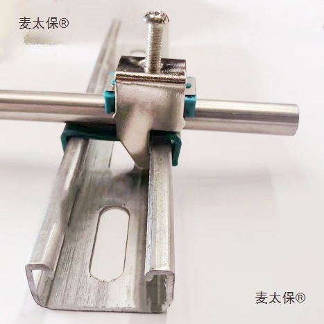 镀镍电工管卡304电工管夹毛细穿线管卡C型钢电工管夹不锈钢麦太保