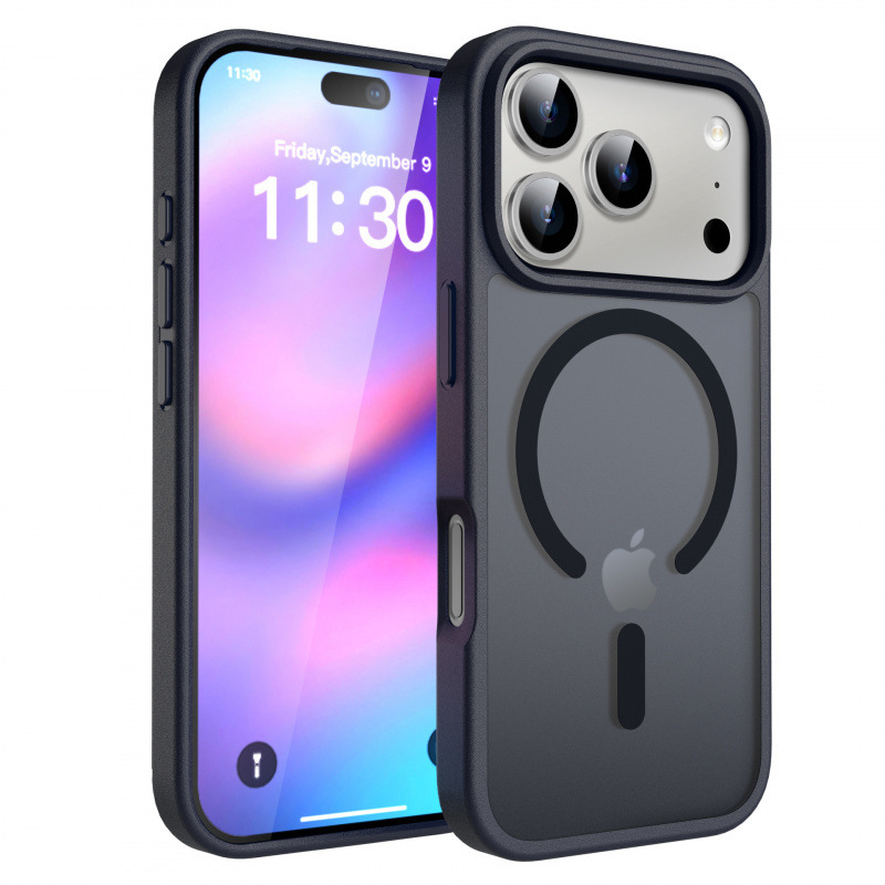工厂适用iphone17手机壳磁吸磨砂肤感二合一e苹果16promax保护套|undefined