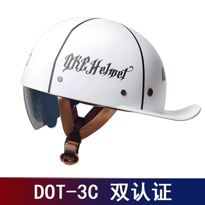 new national standard 3C certification, Motosiklet kaskı (dəbilqə) - 005-2-matte-white-international-black-lenses-m