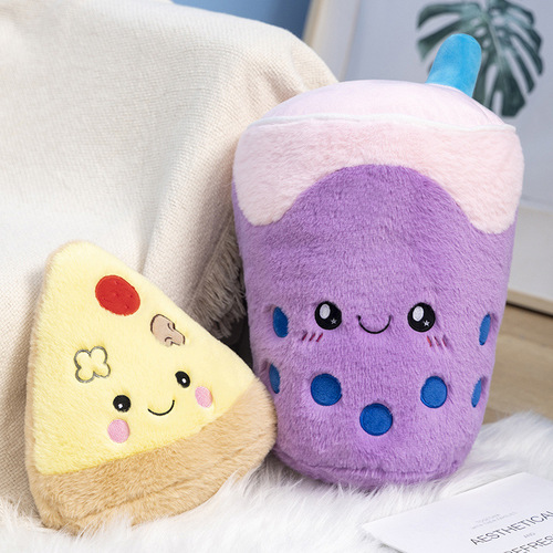 Hugely popular item replica snack French fries pizza pillow for girls creative birthday gift food plush toy