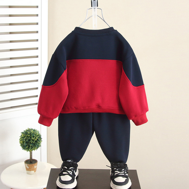 6111 Traje de rufián para niños 2024 Primavera y otoño Nuevo estilo para niños Estilo occidental Ropa de otoño coreana Suéter deportivo para bebés de celebridades de Internet