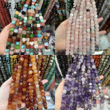 8mm��Ȼʯ�а˽ǲ�����ɢ��DIY������Ʒ������Ʒ�������l