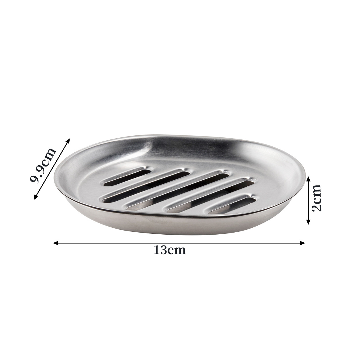 Ou runzhe de acero inoxidable de doble capa caja de jabón de baño titular de jabón de escritorio caja de jabón de drenaje de estilo Europeo creativo