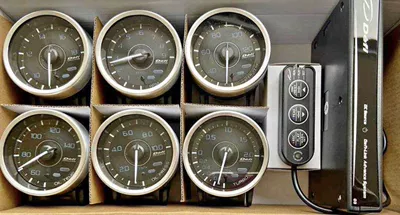 multi-color meter A1 N2 – automobile instrument - a1-six-meter-control-box-obd-sensor