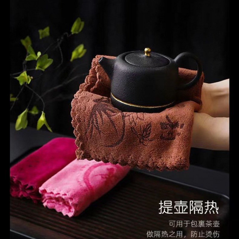 wholesale Tea towel Tea mat tea set parts tea table towel tea cloth water uptake Cup mat Tea Service Dedicated Dishcloth