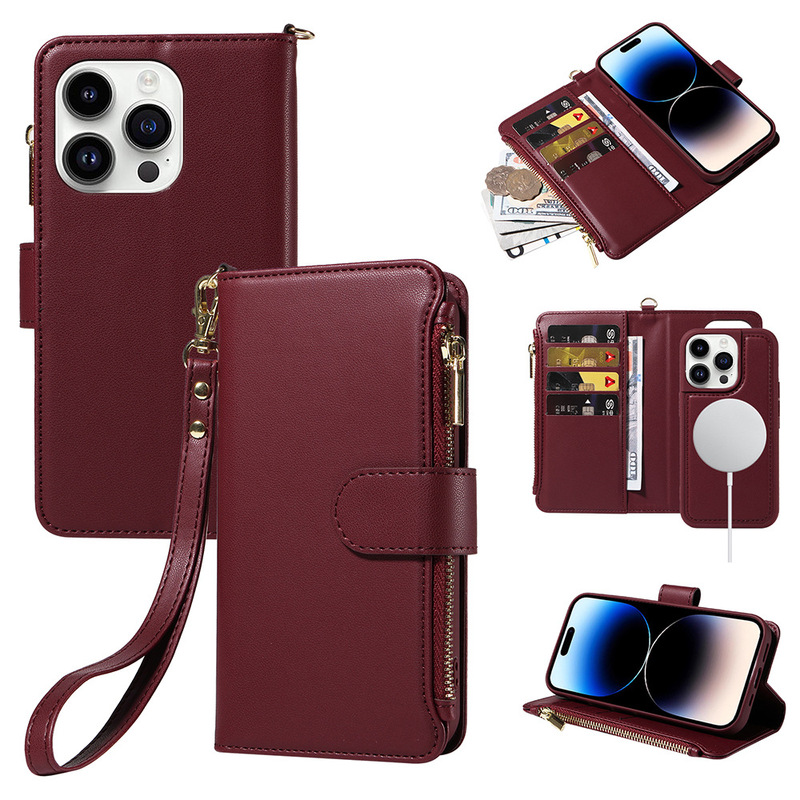 New Apple 15 Mobile Phone Case Flip Wireless Charging iPhone14 Mobile Phone Leather Case Walchback Mobile Phone Protective Case New Apple 15 Mobile Phone Case Flip Wireless Charging iPhone14 Mobile Phone Leather Case Walchback Mobile Phone Protective Case