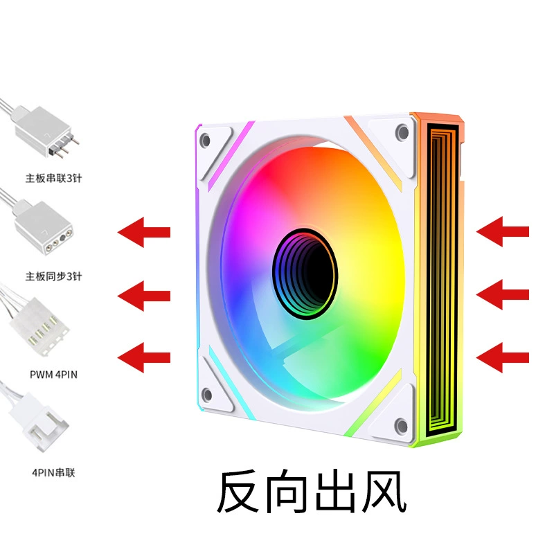 Корпусный вентилятор Prism 7Pro 12 см, внешний свет, статическое охлаждение вентилятор ARGB Shenguang синхронный новый CD рисунок