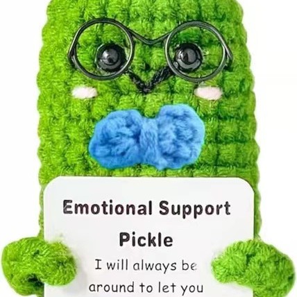 Amazon transfronterizo tejido a mano energía positiva Papa expresión bolsa emoción tarjeta vegetal muñeca coche decoración pequeña