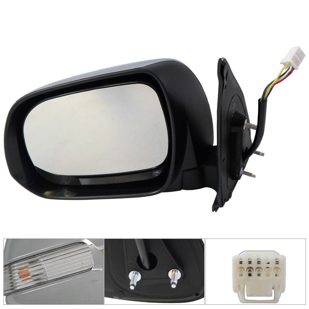 Suitable for Toyota Hilux VIGO pickup truck models 11-15, exterior electroplated rearview mirror assembly
