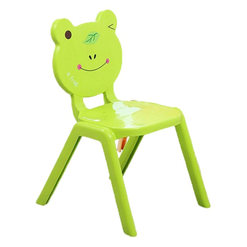 Утолщенное детское кресло для дома со спинкой, стол и стул для детского сада, детское кресло с мультяшным рисунком, нескользящий табурет, пластик