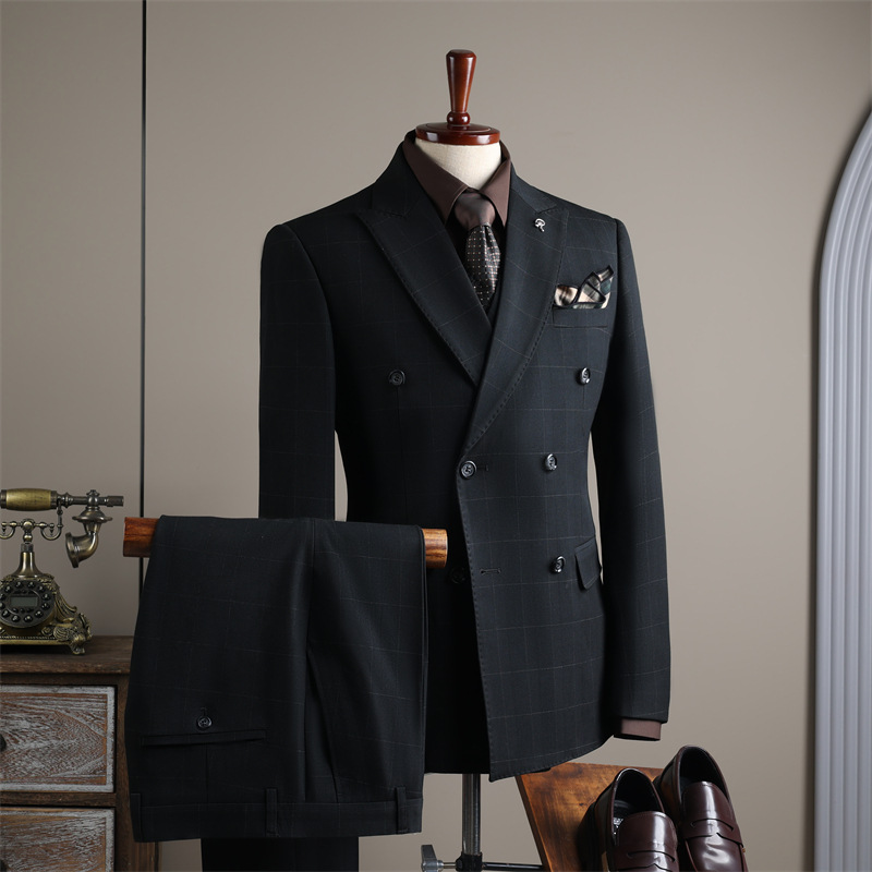 Men's Slim Fit Suits For Wedding Professional Business Formal Casual Work Interview Attire - Versatile Fashionable Suit_voghion.com