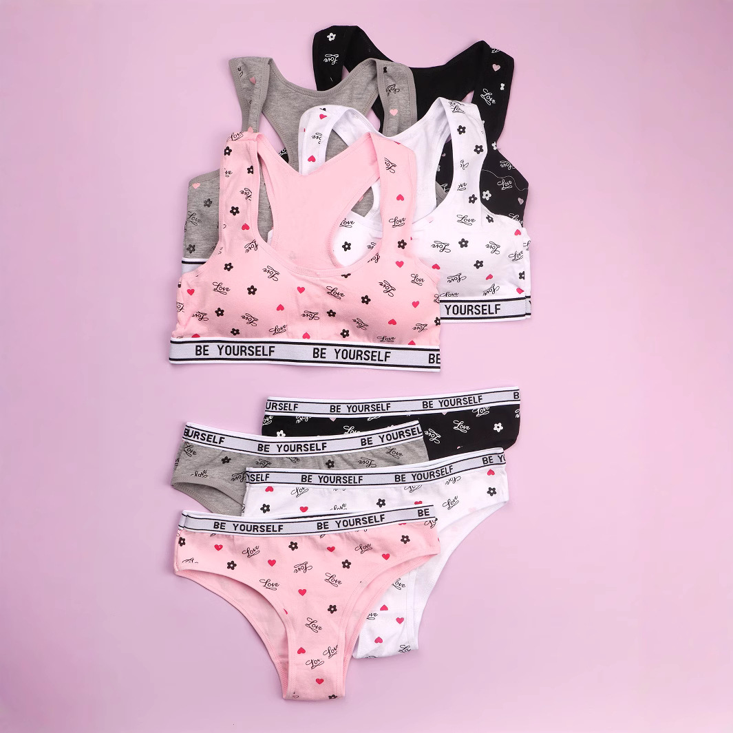 Ropa interior para niñas 10-14 años, período de desarrollo, sujetador, chaleco, deportes, correr, copa fija a prueba de golpes, chaleco a prueba de golpes, niño grande