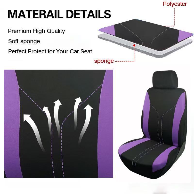 Meike Duo Cross-Border Foreign Trade Export Type Y-Shaped Crimped Waistline Universal Car Seat Cover Southeast Asia Europe and America Temu