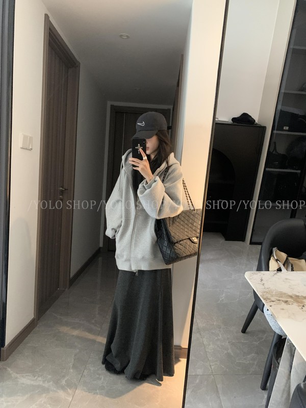 YOLO SHOP你们一直问的不加绒卫衣 慵懒松弛感挺阔宽松空气棉卫衣|undefined