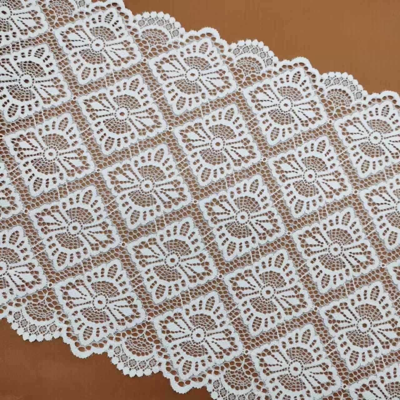 X7647 23CM 锦氨弹力蕾丝花边DIY服装婚纱礼服童装辅料