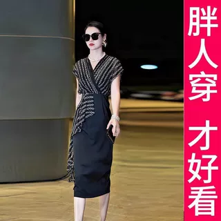 200斤高档大码2026新款女夏装今年流行爆款连衣裙绝美巨好看裙子