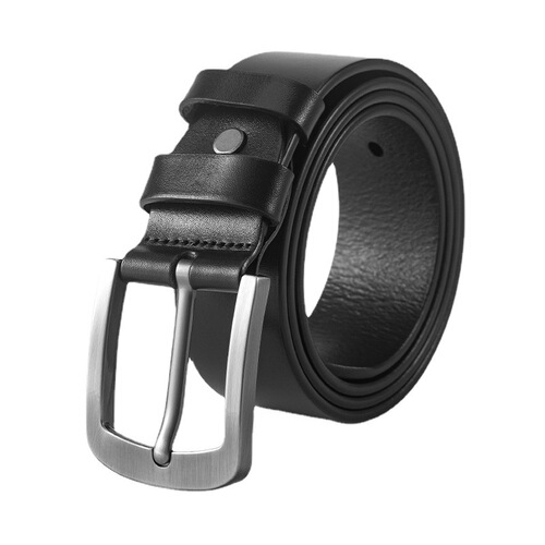 High-end belt men's genuine leather first layer cowhide simple versatile pin buckle belt business belt wholesale delivery