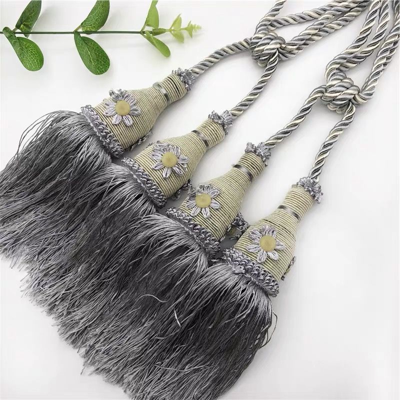 Flower Ball tennis curtain small tie ball tie rope tie buckle decorative color tassel curtain decorative tie ball hanging accessories