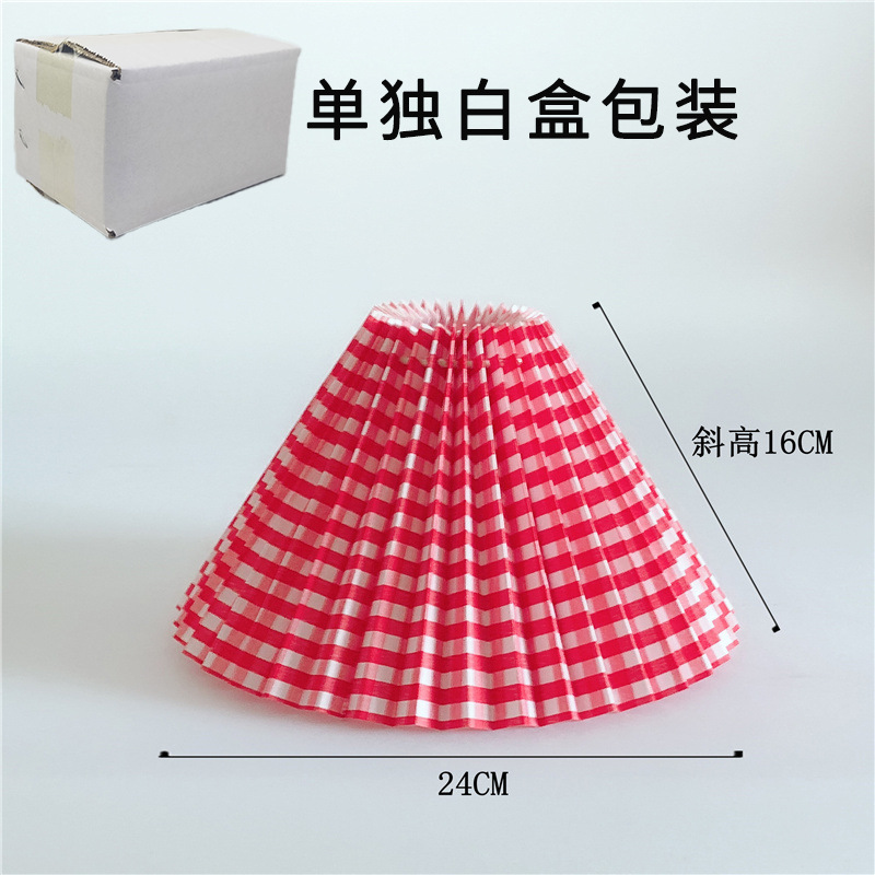 Fábrica directa tela plisada pantalla Shell boca inferior 24 Hotel dormitorio comedor lámpara de pared Accesorios