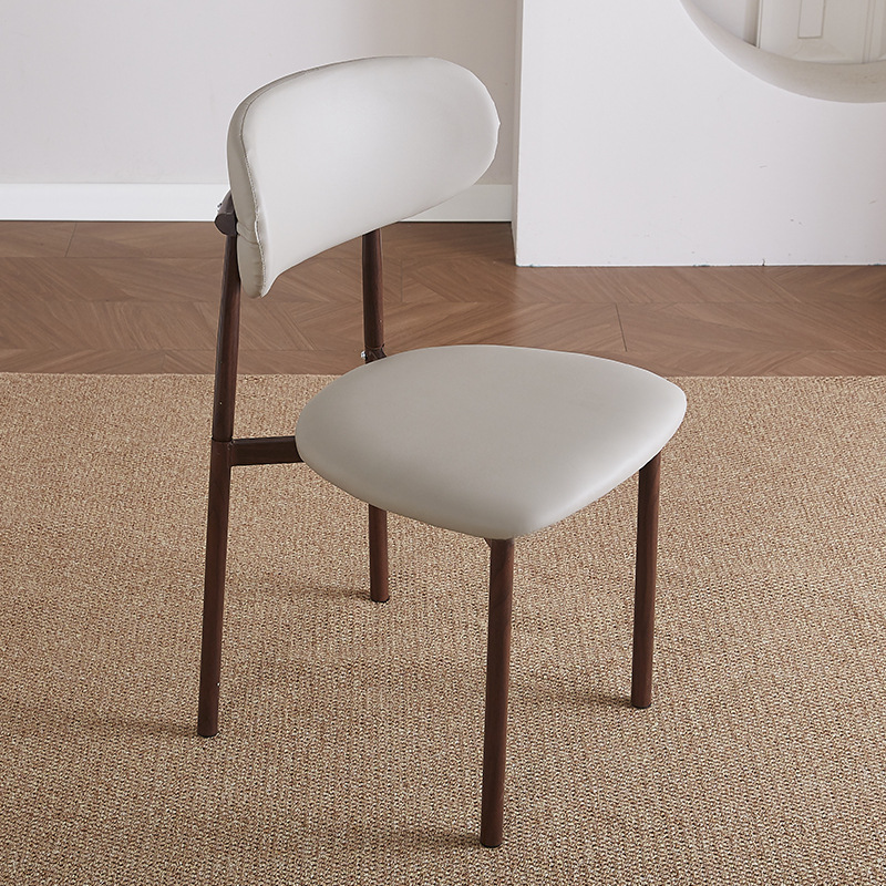 Silla de comedor práctica de viento crema silla de comedor doméstica pequeña silla moderna simple silla de restaurante de hotel de estudio