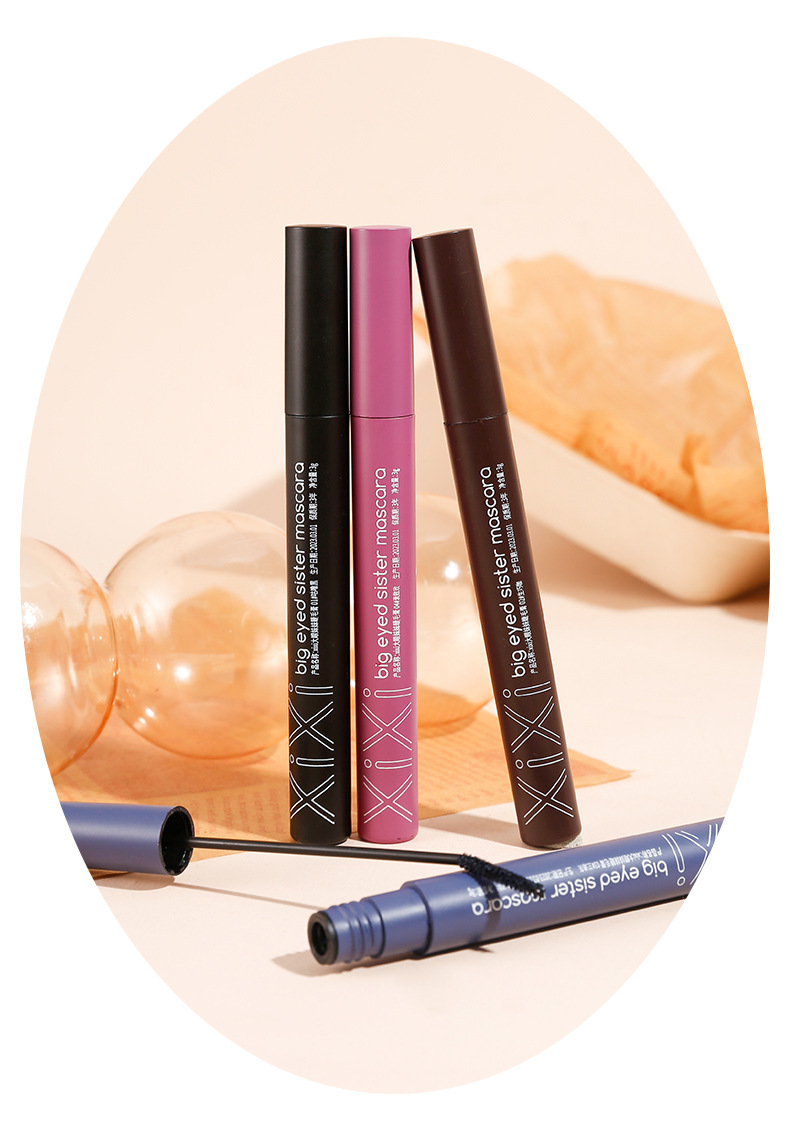 xixi Big Eye Sister mascara: Waterproof, non-smudging, slender and curly, each strand distinct, small brush head, colorful mascara undefined