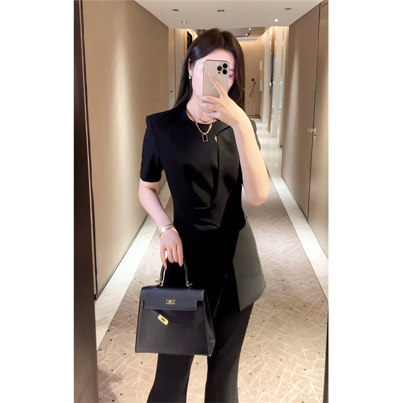 Elegant fashionable small black T-shirt