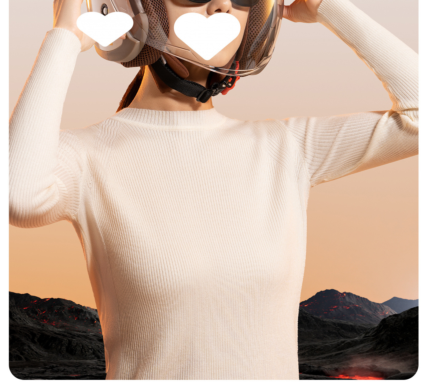 Electric Motorcycle Helmet for Men and Women Winter Warm Full Helmet