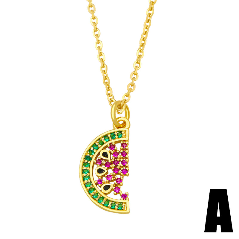 fruit elephant lock hats fashion clavicle chain necklace wholesale jewelry Nihaojewelry