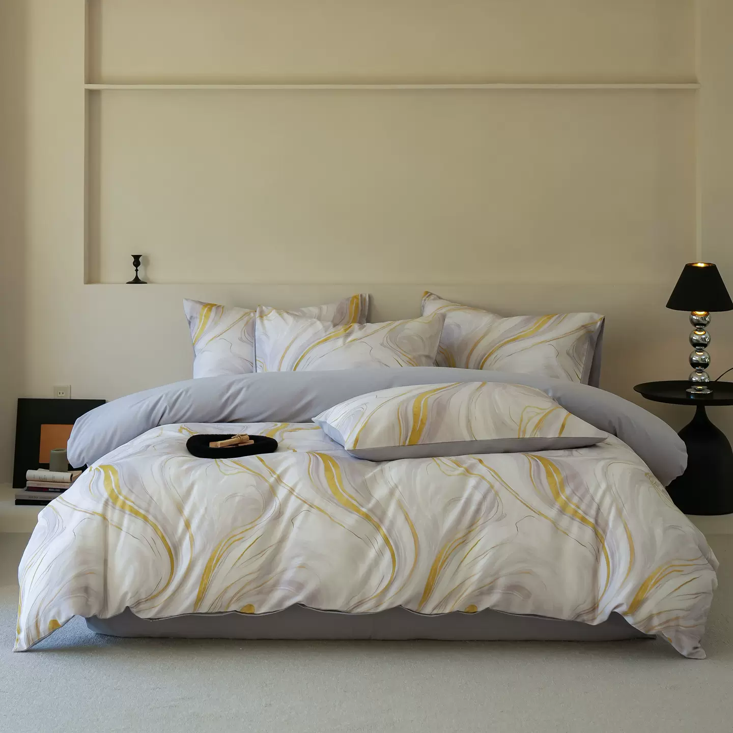 2026秋冬加厚全棉磨毛三四件套A类裸睡被套床单南通家纺床品批发