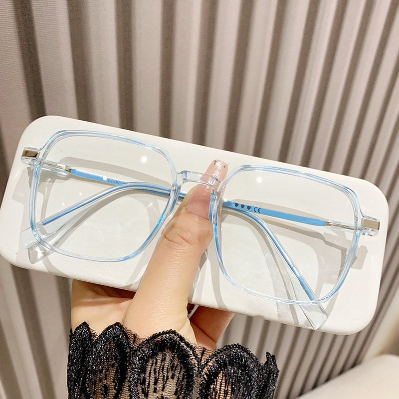 Cross-Border Anti-Blue Light Versatile Glasses Frame for Nearsightedness, Trendy Square Frame for a Slimming Effect on Large Faces Cross-Border Anti-Blue Light Versatile Glasses Frame for Nearsightedness, Trendy Square Frame for a Slimming Effect on Large Faces