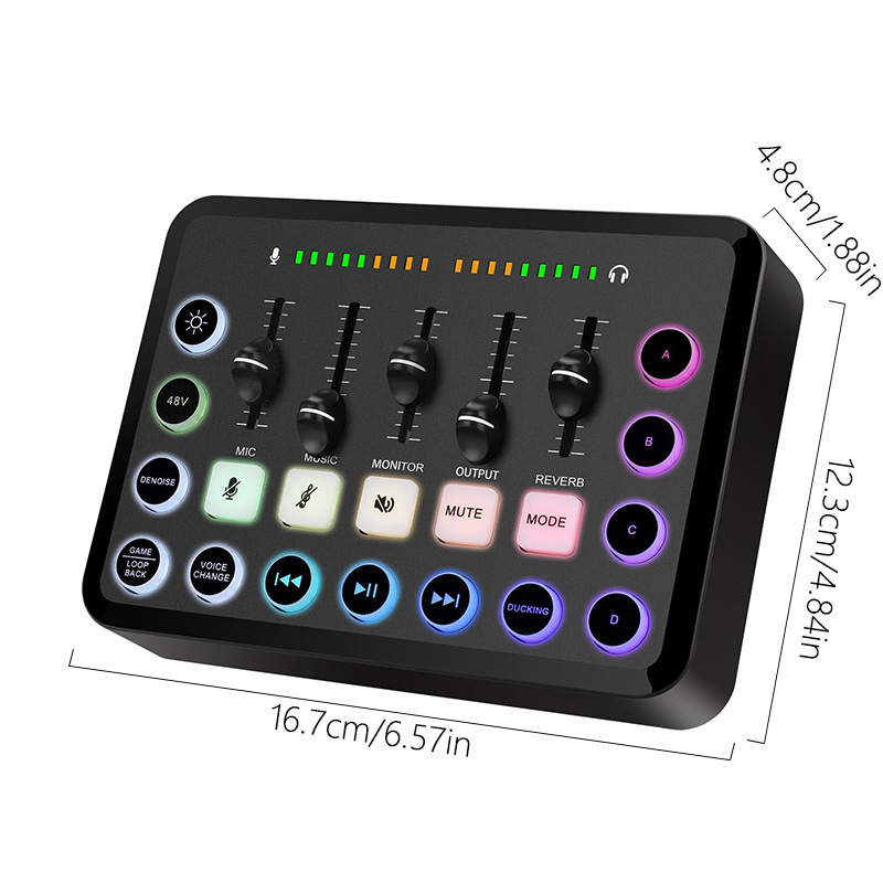 Micrófono BM800 con tarjeta de sonido V8S | Set completo para grabación, streaming y podcast