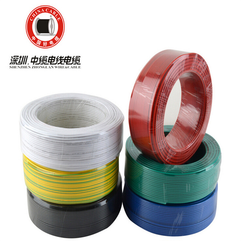 深圳中缆电线BVR6平方铜芯聚氯乙烯绝缘家用电线电缆