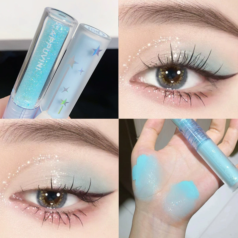 Палетка теней для век Liquid Eye Shadow (Card Bubin ViniCappuvini CP98 Gemini), жемчужная и блестящая пара, 1,5 г×2/6