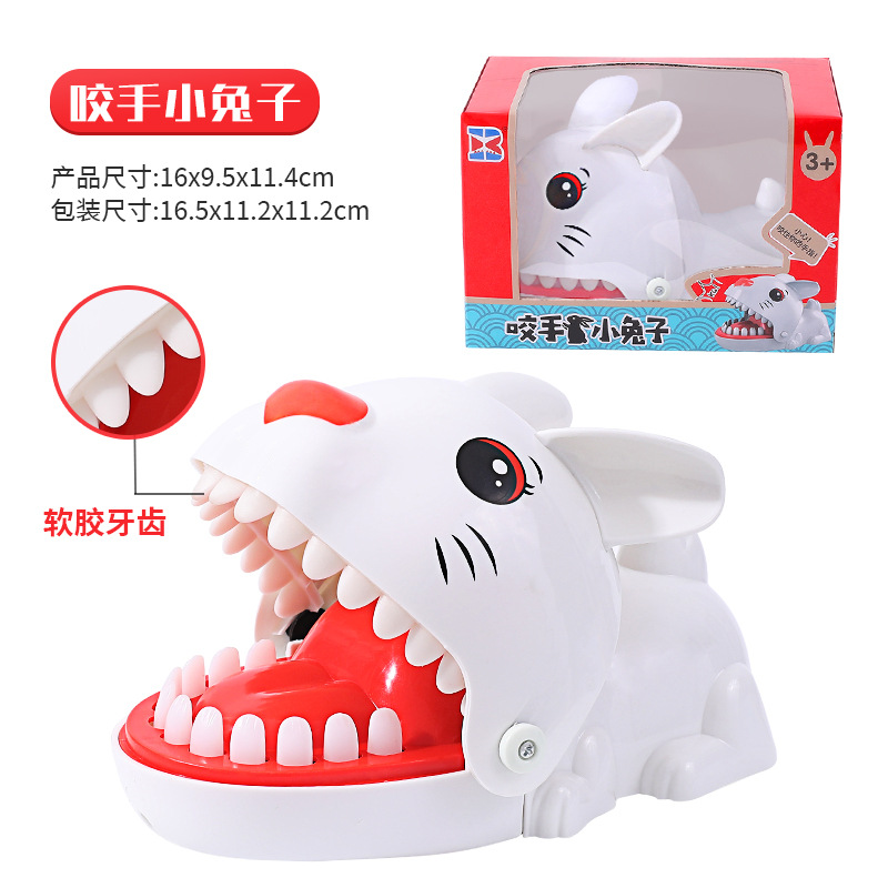 Morder los dedos pequeño cocodrilo dinosaurio para niños truco juguete niño Presione los dientes gran tiburón morder la boca de la gente tirar los dientes morder las manos