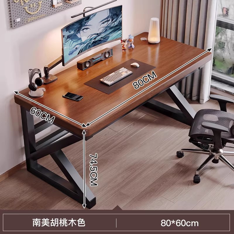 [25mm 두꺼운 데스크탑] 남미산 호두색상 80cm