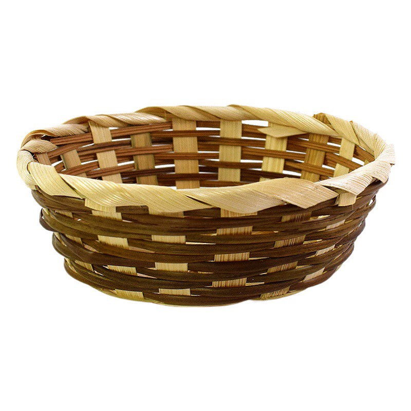 Бамбуковая корзина для фруктов ручной работы, корзина для овощей, корзина для выпечки на пару, бамбуковая корзина, тарелка с фруктами, декоративная корзина для хранения, оптовая продажа