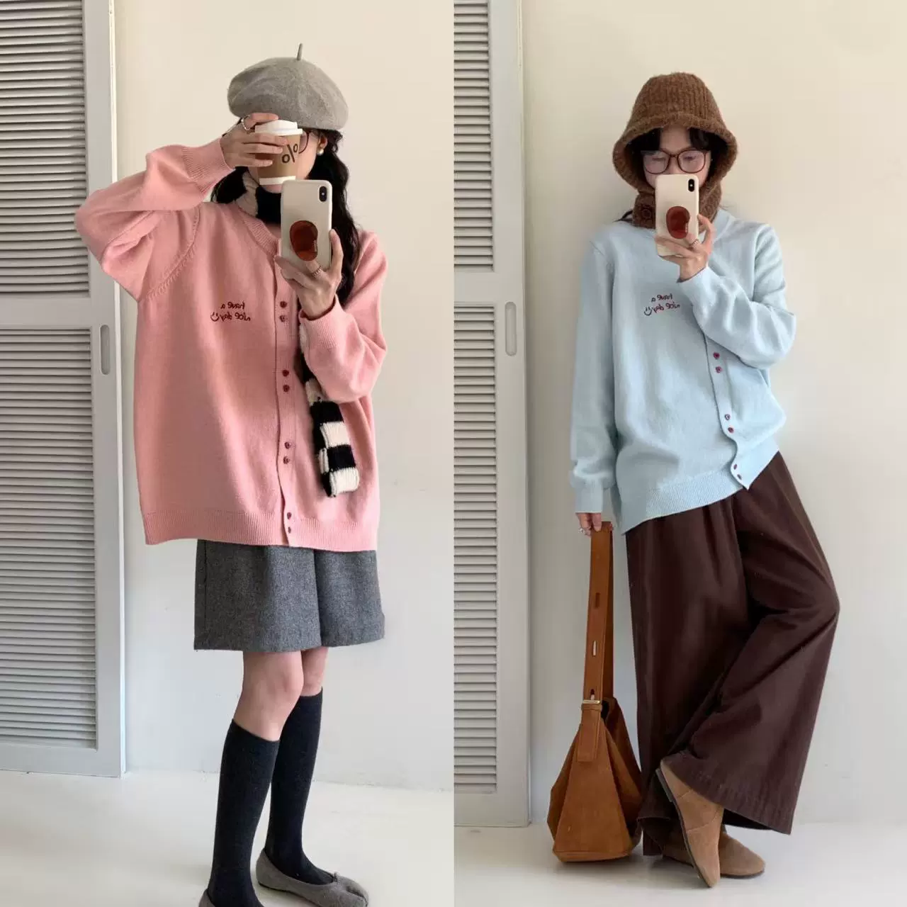 32002 свитер большого размера 2024 новый осенний и зимний корейский сладкий свободный повседневный свитер с вышивкой