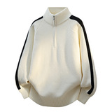 2026秋季青少年宽松圆领长袖针织衫运动风格透气厚款毛衣男装，男装针织衫/毛衣，星座614