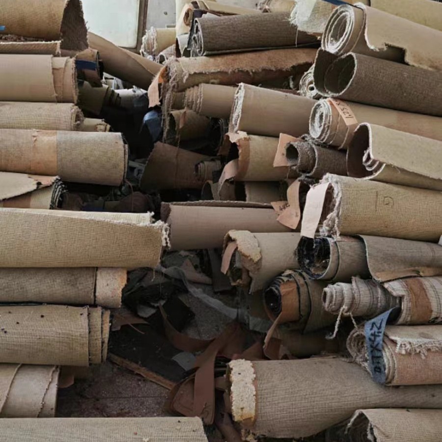 河南二手地毯处理 工地地面保护用地毯  厚地毯水泥楼面养护毛毯