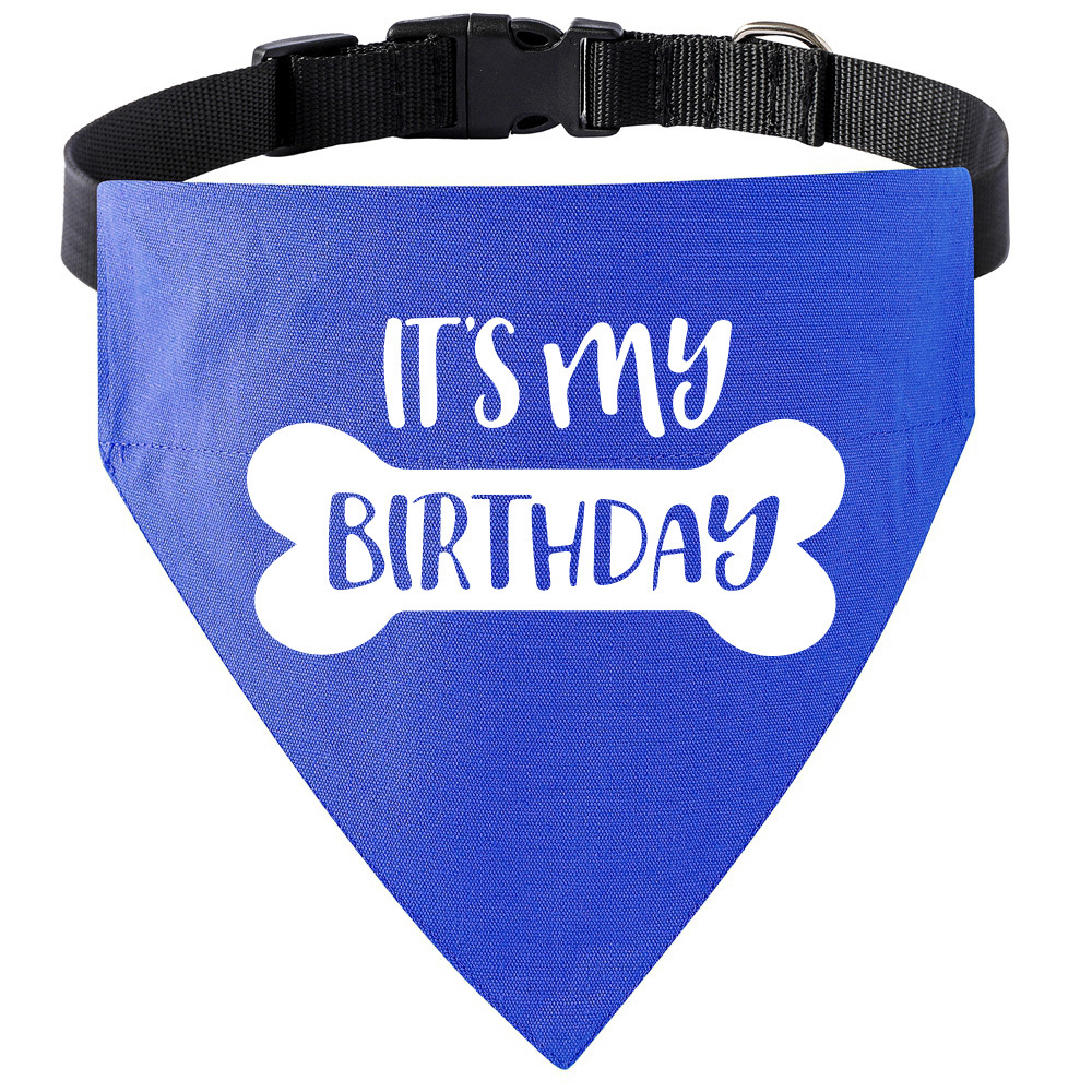 Tanpopo algodón perro saliva Toalla de cumpleaños triángulo toalla collar mascota perro bufanda mascota cumpleaños saliva toalla