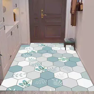 Avtomobil döşəmə paspasları, Non-Slip, Oil-Resistant, Washable, Wipeable Pvc - hexagon-h005-5080cm-pvc