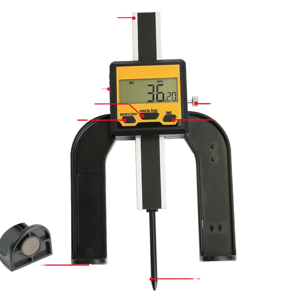 0-80 мм глубиномер цифровой дисплей деревообрабатывающий стол пила измеритель высоты глубиномер цифровой дисплей штангенциркуль оптом