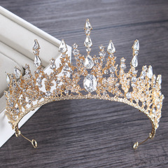 European and American Baroque bridal crown headdress cross-border rhinestone hair accessories princess crown wedding dress accessories